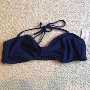 Navy blue bathing suit top